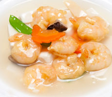 海老と豆腐煮込み