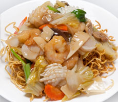 海鮮かた焼きそば