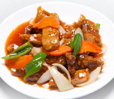 豚本ロースの甘酢